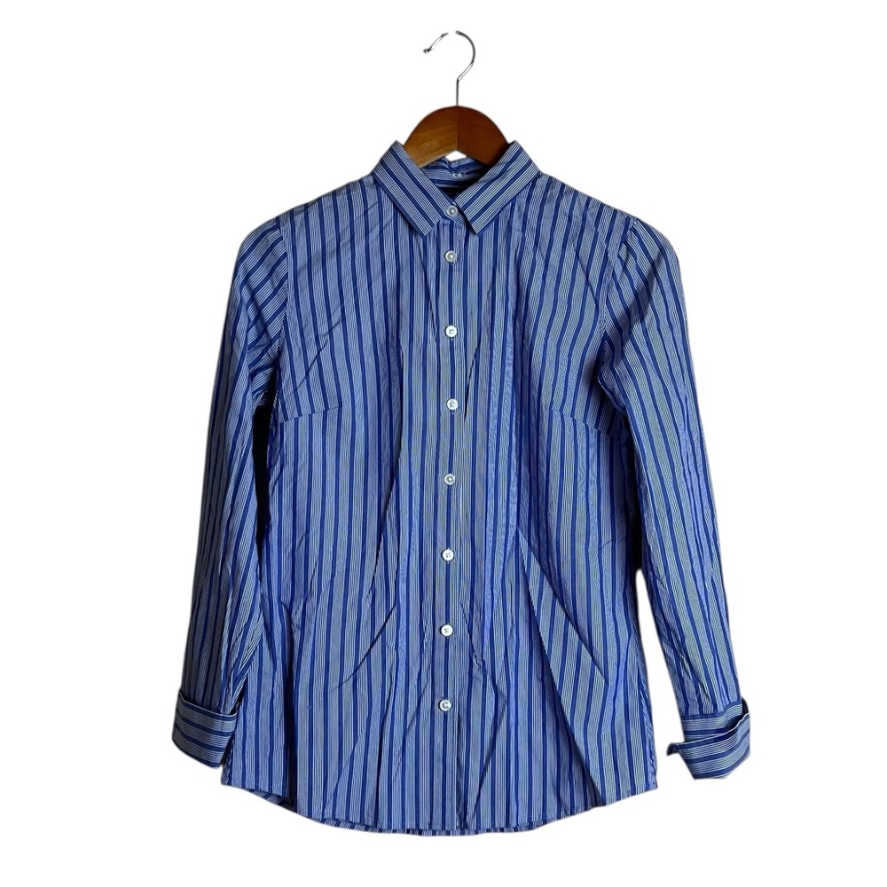 Banana republic blue button down shirt. Size 6